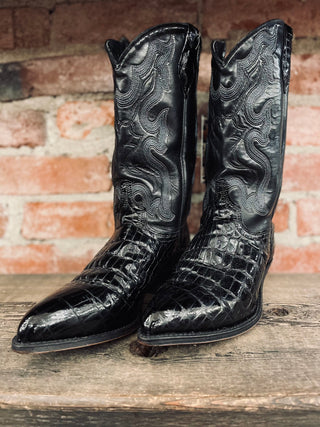 Vintage Genuine Leather Cowboy Boots W Sz 9
