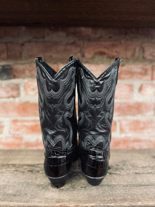 Vintage Genuine Leather Cowboy Boots W Sz 9