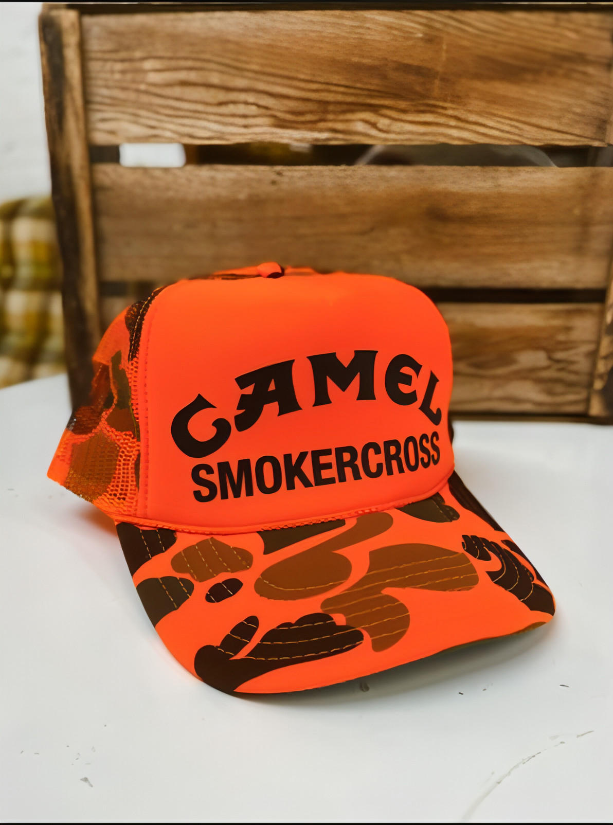 Camel Smokercross Trucker Hat – Gold Dogs