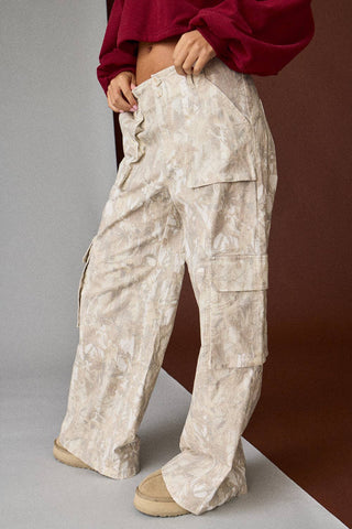 Hideaway Wide Leg Camo Cargo Pants