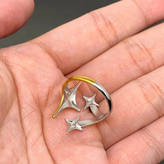 18k Twinkle Two Tone Ring