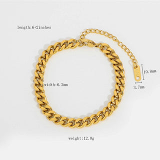 18K Gold Plated Chain Bracelets