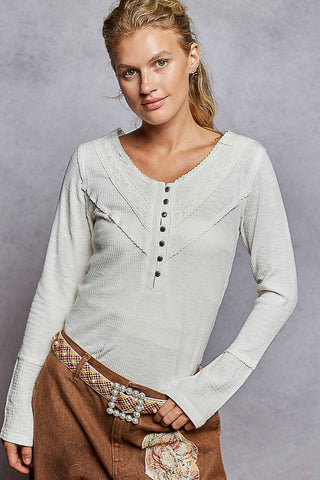 Sweet Girl Henley Top