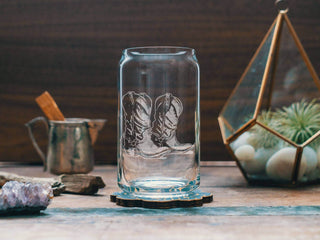 Cowboy Boot Drinking Glass
