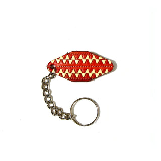 Red Leather Key Chain