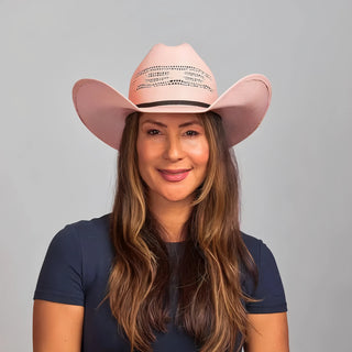 Chelsea Women's Straw Cowgirl Hat Pink
