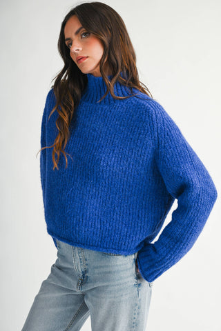 Heart of Glass Mock Neck Sweater
