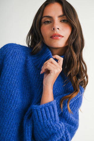 Heart of Glass Mock Neck Sweater