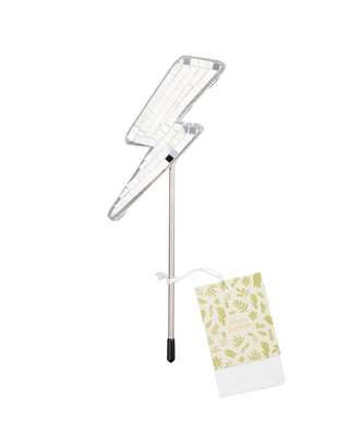 Disco Lightning Bolt Plant Stake