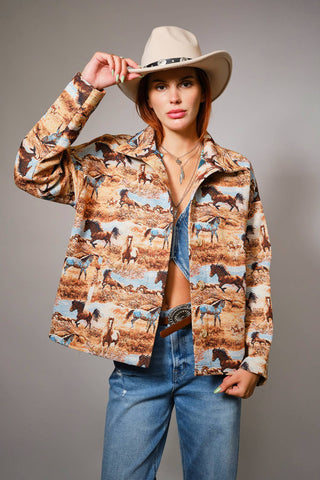 Wild Horses Jacquard Jacket