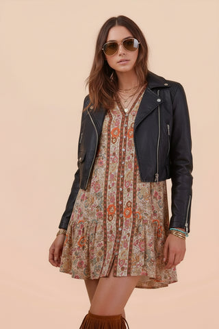 in bloom mini dress Love In Bloom Linen-Blend Floral Mini Dress
