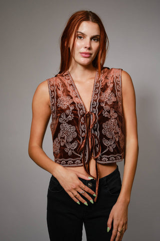 Ramble On Velvet Vest