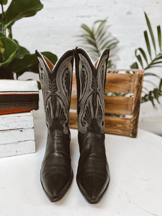 Vintage Larry Mahan Cowboy Boots M Sz 11.5