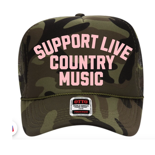 Support Live Country Music Trucker Hat