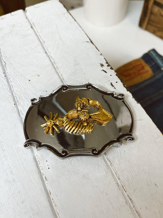 Golden Spur Belt Buckle