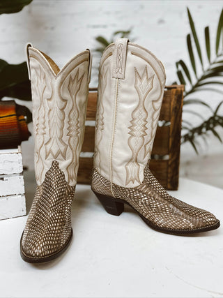 Vintage Dan Post Cowboy Boots W Sz 10