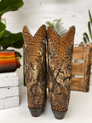 Vintage Dan Post Cowboy Boots W Sz 8