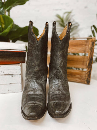 Vintage J.B Dillon Cowboy Boots M Sz 11 wide