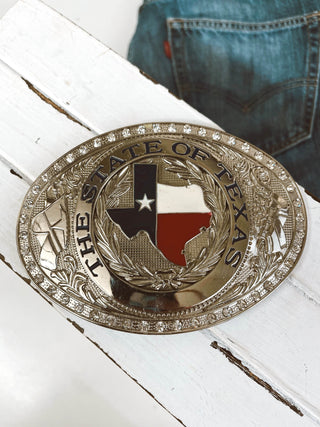 State of Texas Belt Buckle