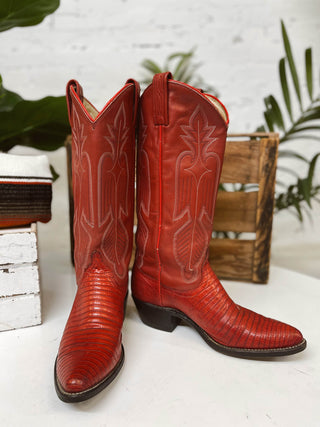 Vintage Dan Post Cowboy Boots W Sz 7