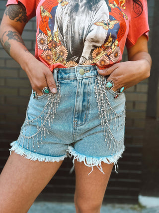 Life of the Party Denim Shorts