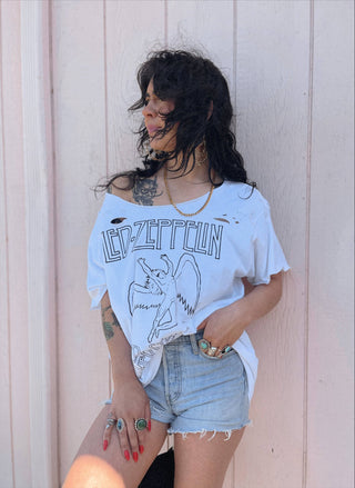 Chop Shop Led Zeppelin Distressed Tee