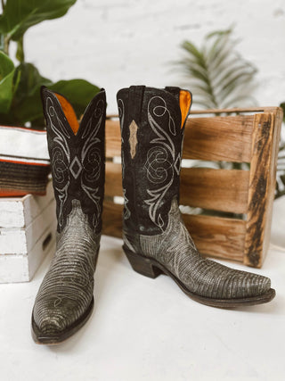 Vintage Lucchese Cowboy Boots W Sz 8