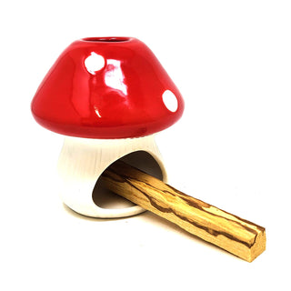 Ceramic Mushroom Palo Santo and Candle Holder