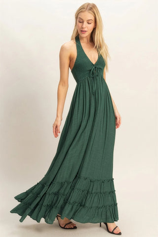 Sunday Halter Maxi Dress