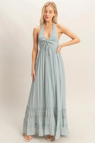 Sunday Halter Maxi Dress