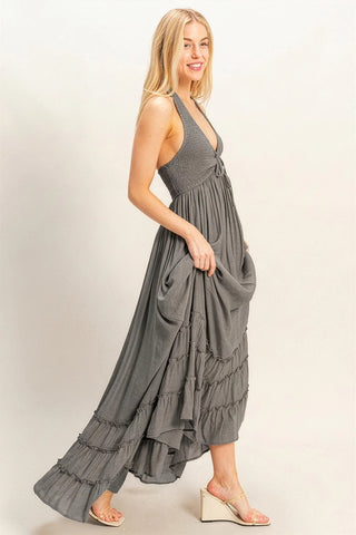 Sunday Halter Maxi Dress