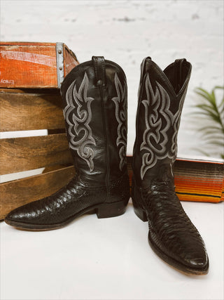 Vintage J Chisolm Cowboy Boot M Sz 10