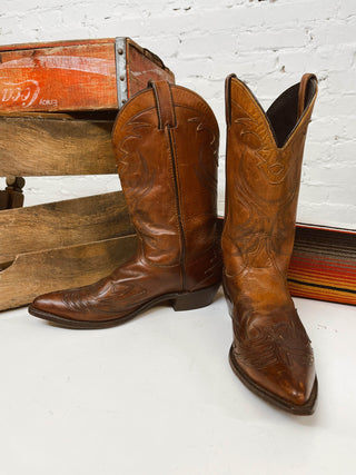 Vintage Code West Cowboy Boots W Sz 9.5
