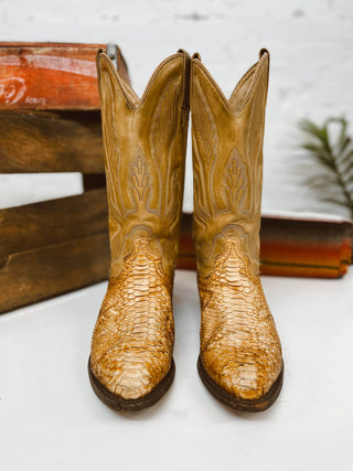 Vintage J Chisolm Cowboy Boots M Sz 10
